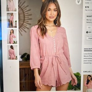 NEW Mauve Lulus Romper